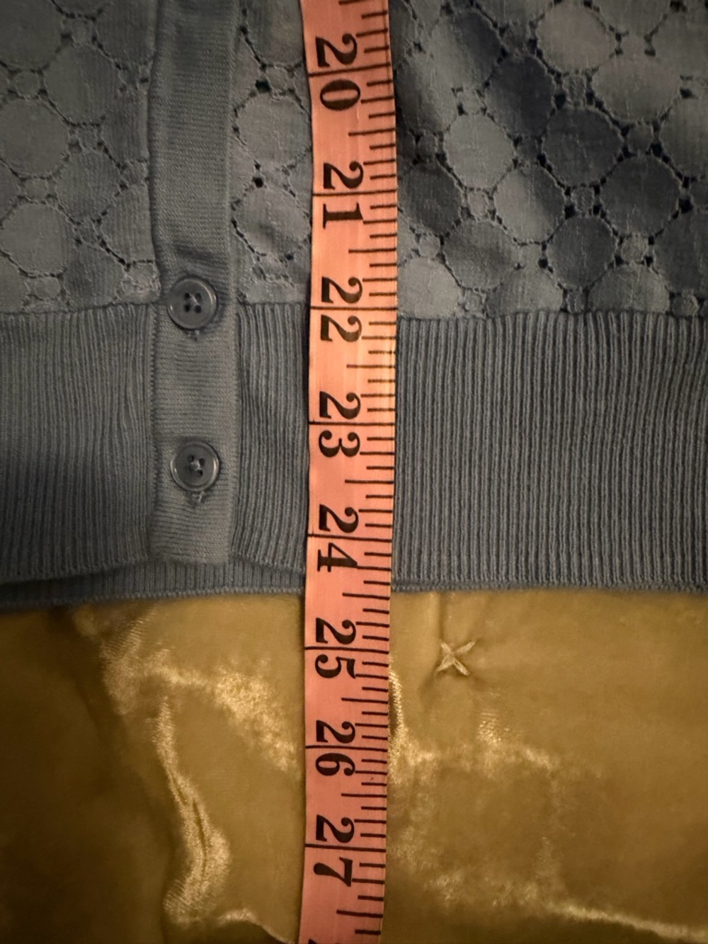 Talbots Light Blue Knit Button-Front Cardigan size xl euc - Picture 5 of 5